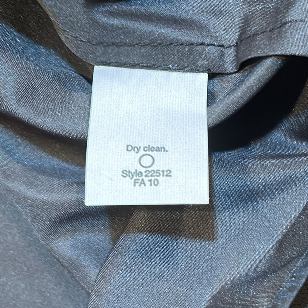 J. CREW 100% Silk Black Chiffon Strapless “Taryn” Dress Size 2 - Picture 8 of 8